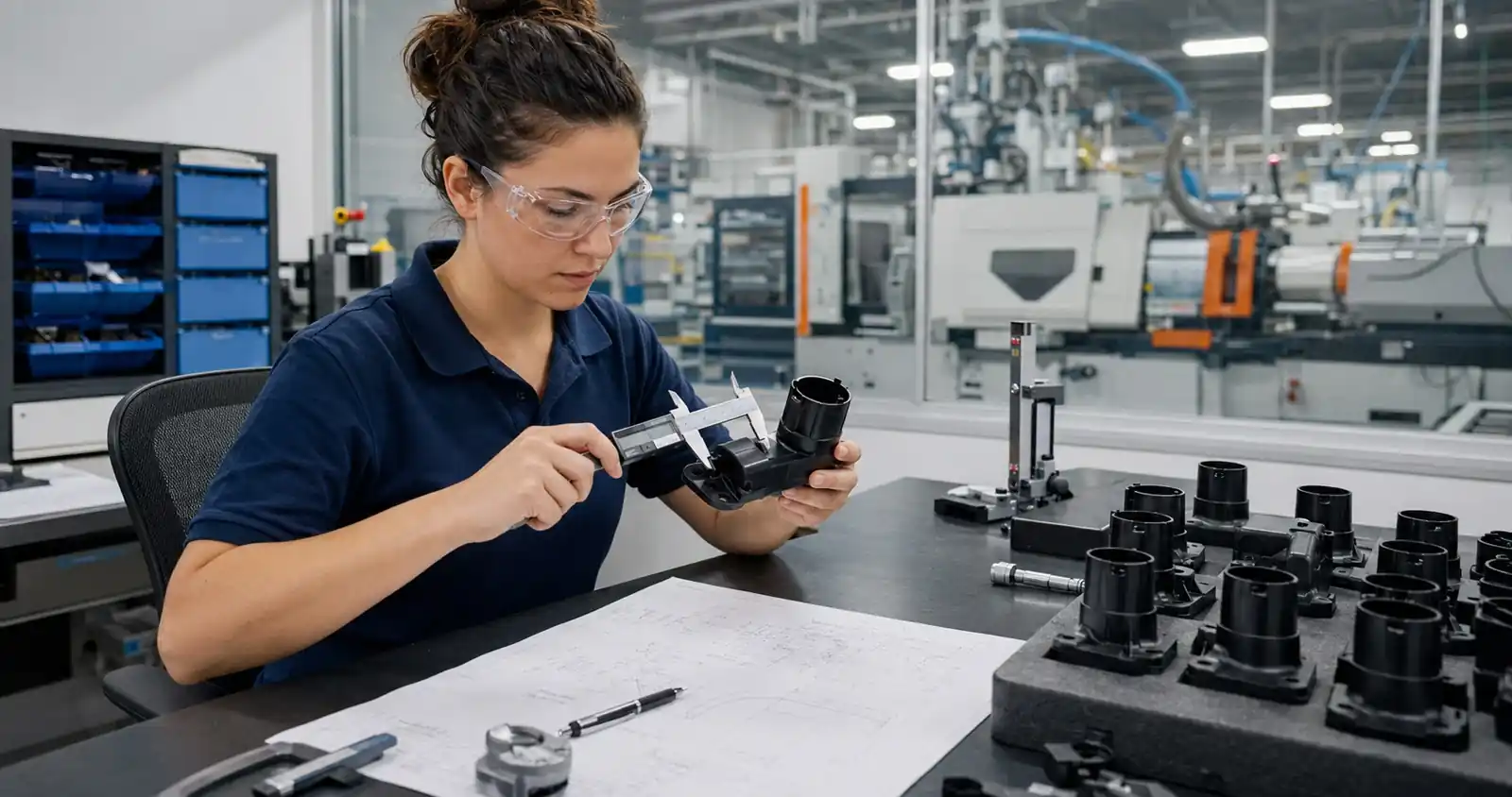Plastic part engineering support for molded component validation and production readiness