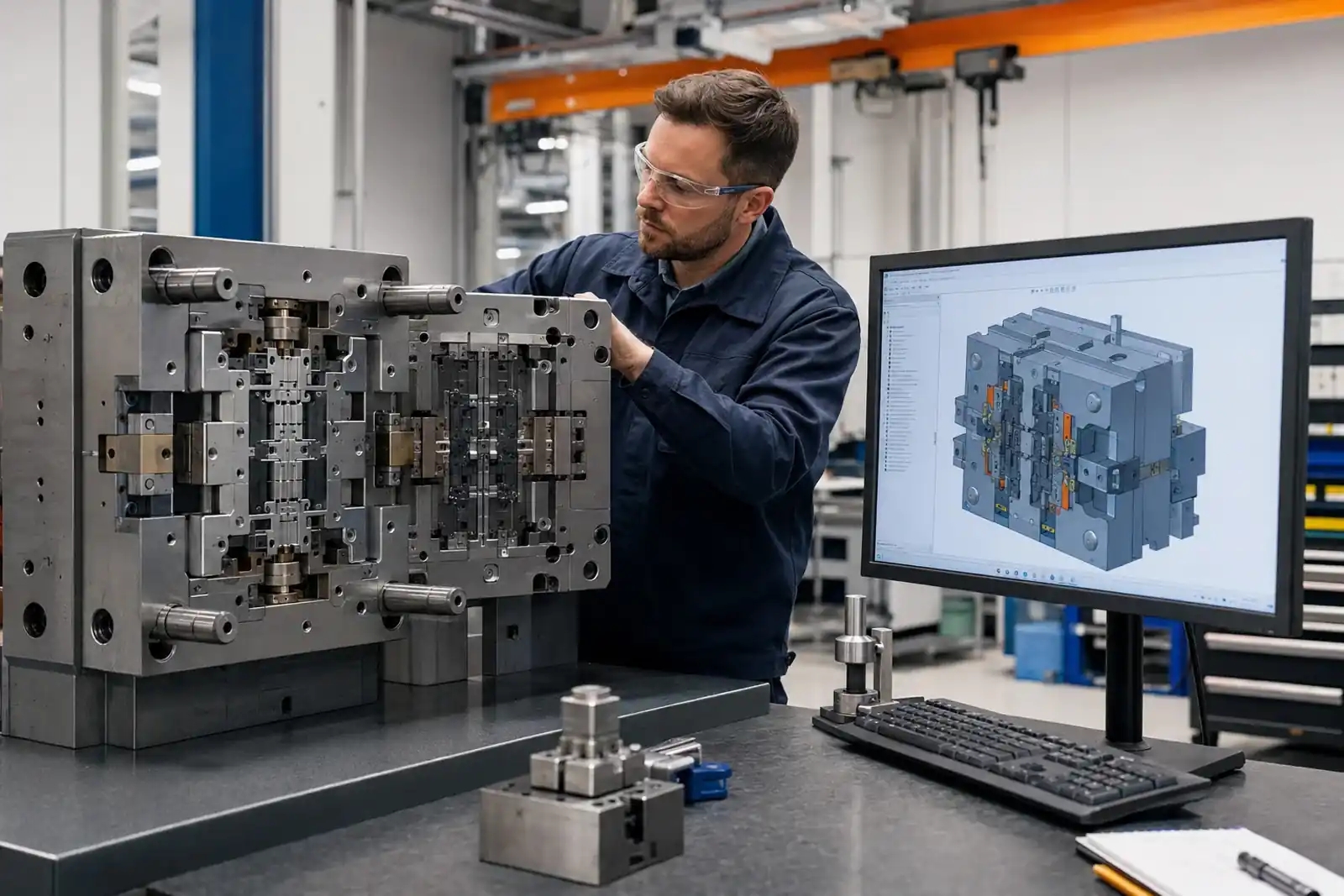 Plastic part engineering support for injection mold development and tooling coordination