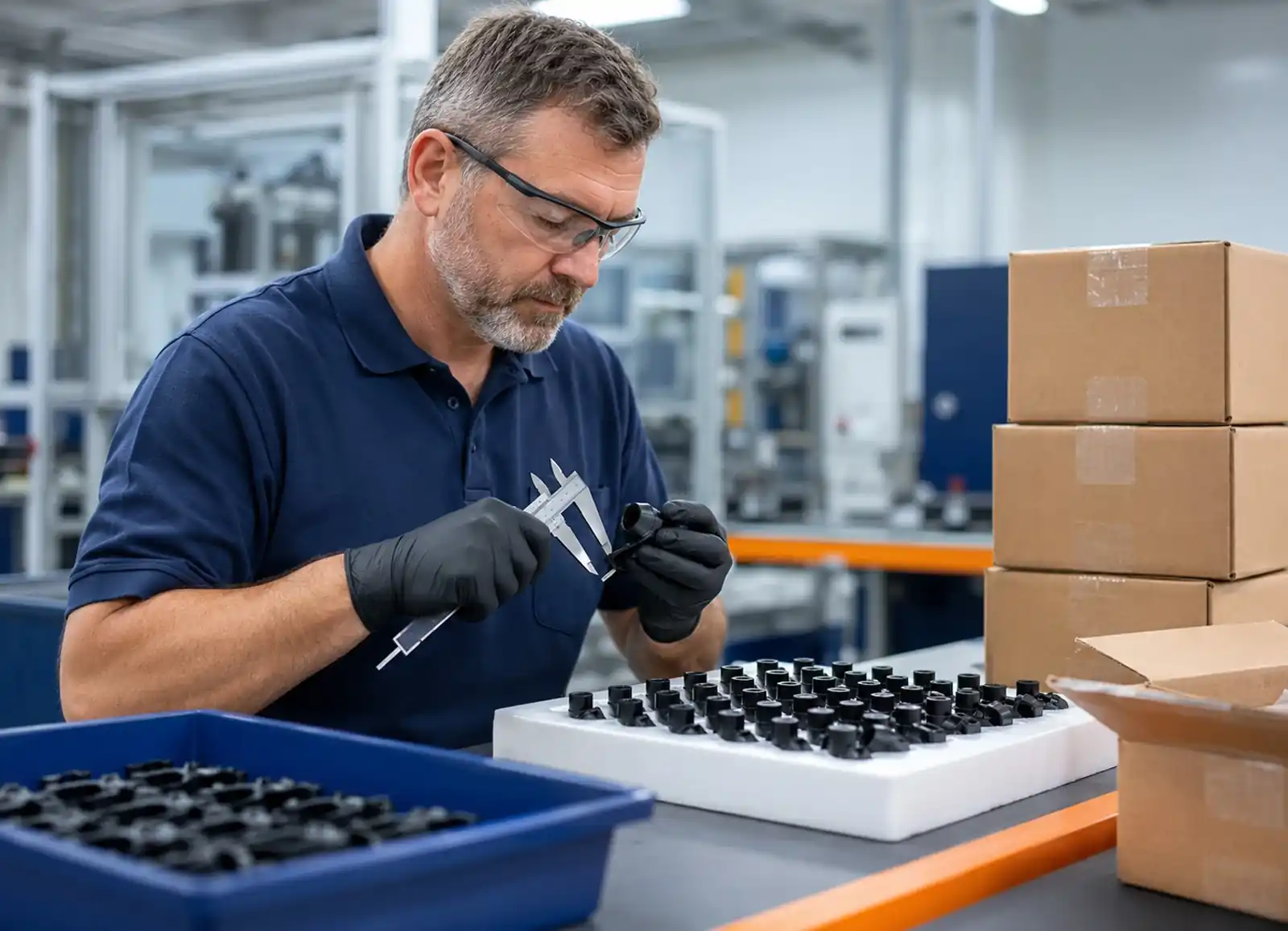Secondary operations and logistics quality inspection before packaging and shipment